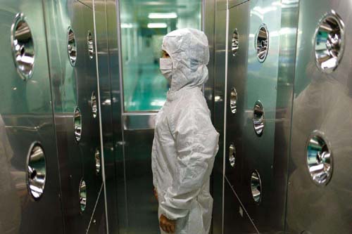 人員進入風淋室